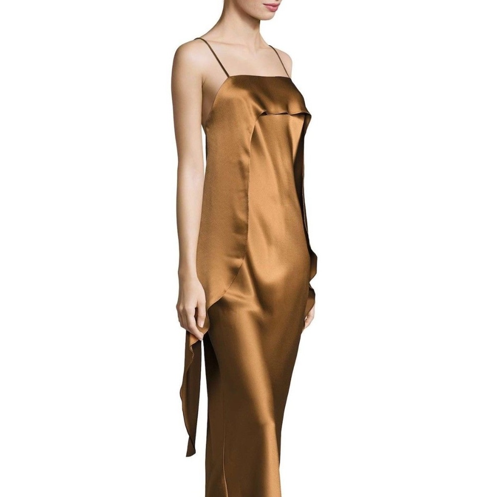 ABS By Allen Schwartz Draped Back Overlap Dress NW